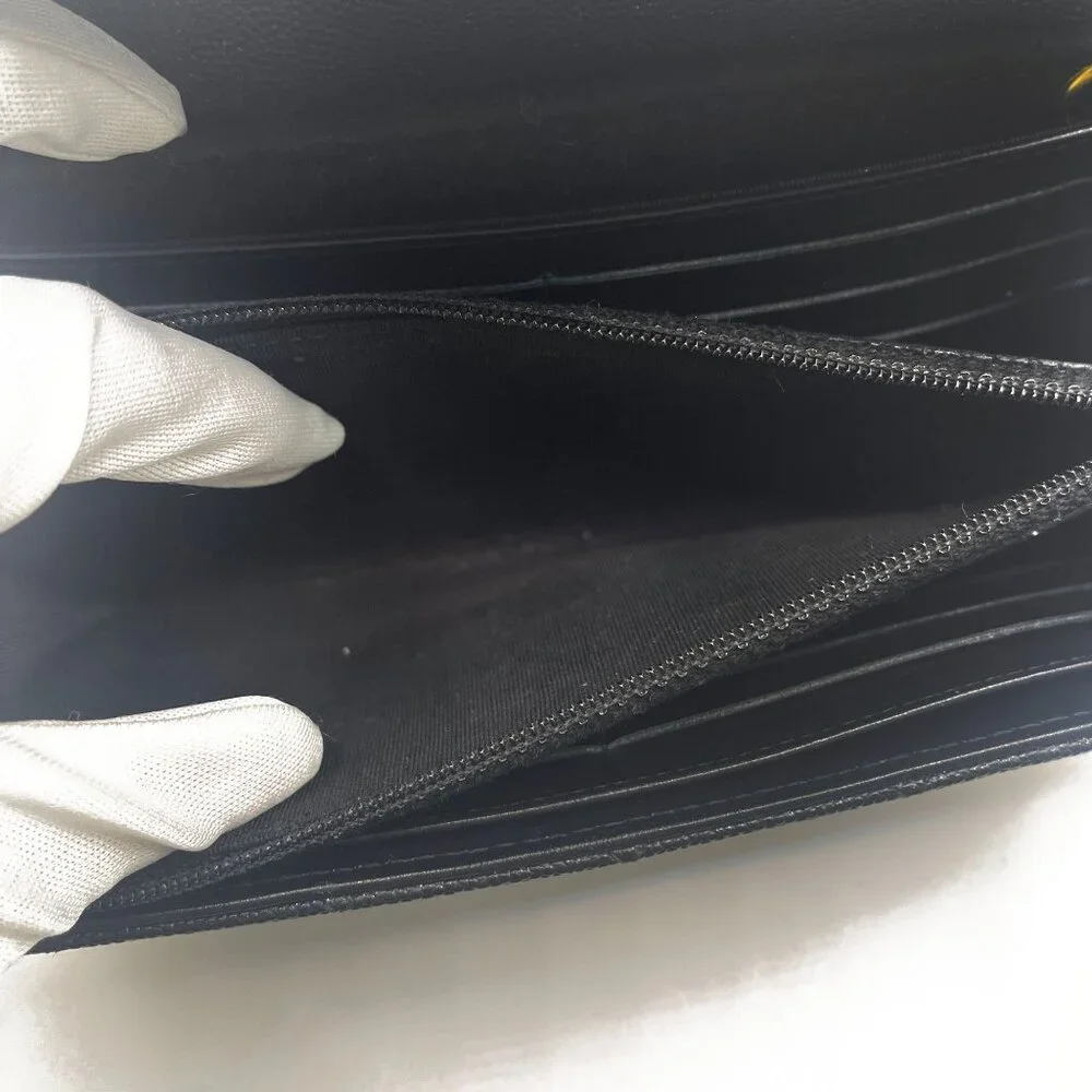 Authentic CHANEL CC Classic Caviar Flap Wallet Chain Shoulder Crossbody Black - Picture 14 of 16